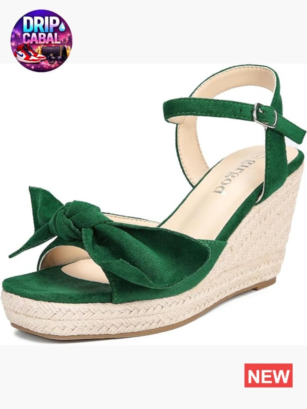 Wedge Sandals with Bow Ankle Strap Espadrilles Summer Wedding Heels